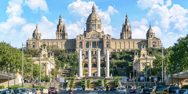 Barcelona National Museum (Museu Nacional d'Art de Catalunya) near Plaza de Espagna, Barcelona
