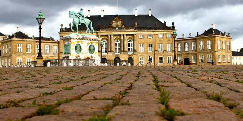 Royal Gard near Amalienborg castle in Copenhagen, Denmark