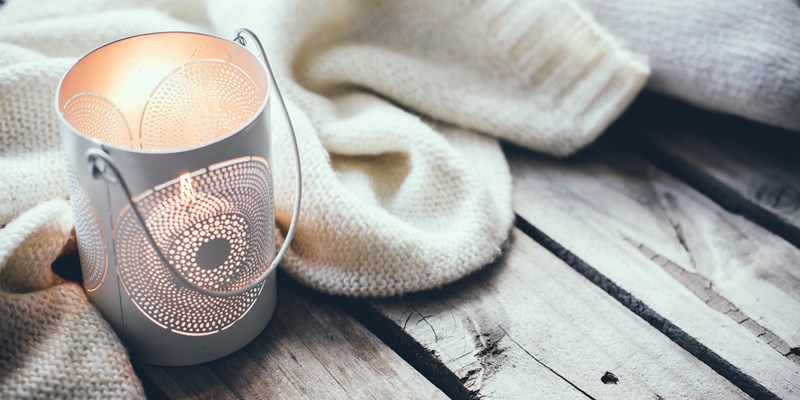 Cosy and soft winter background