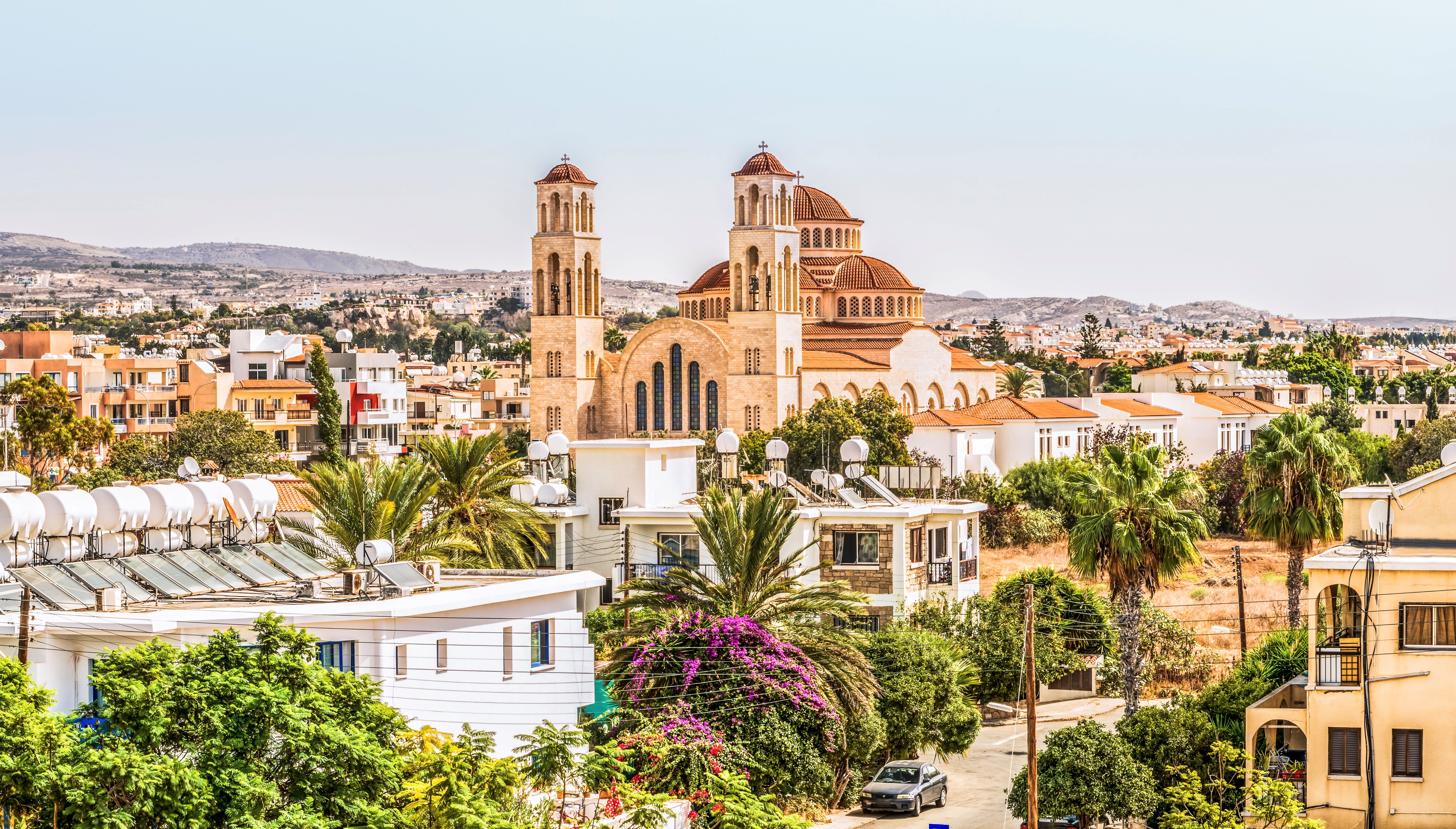 View of the city of Paphos in Cyprus