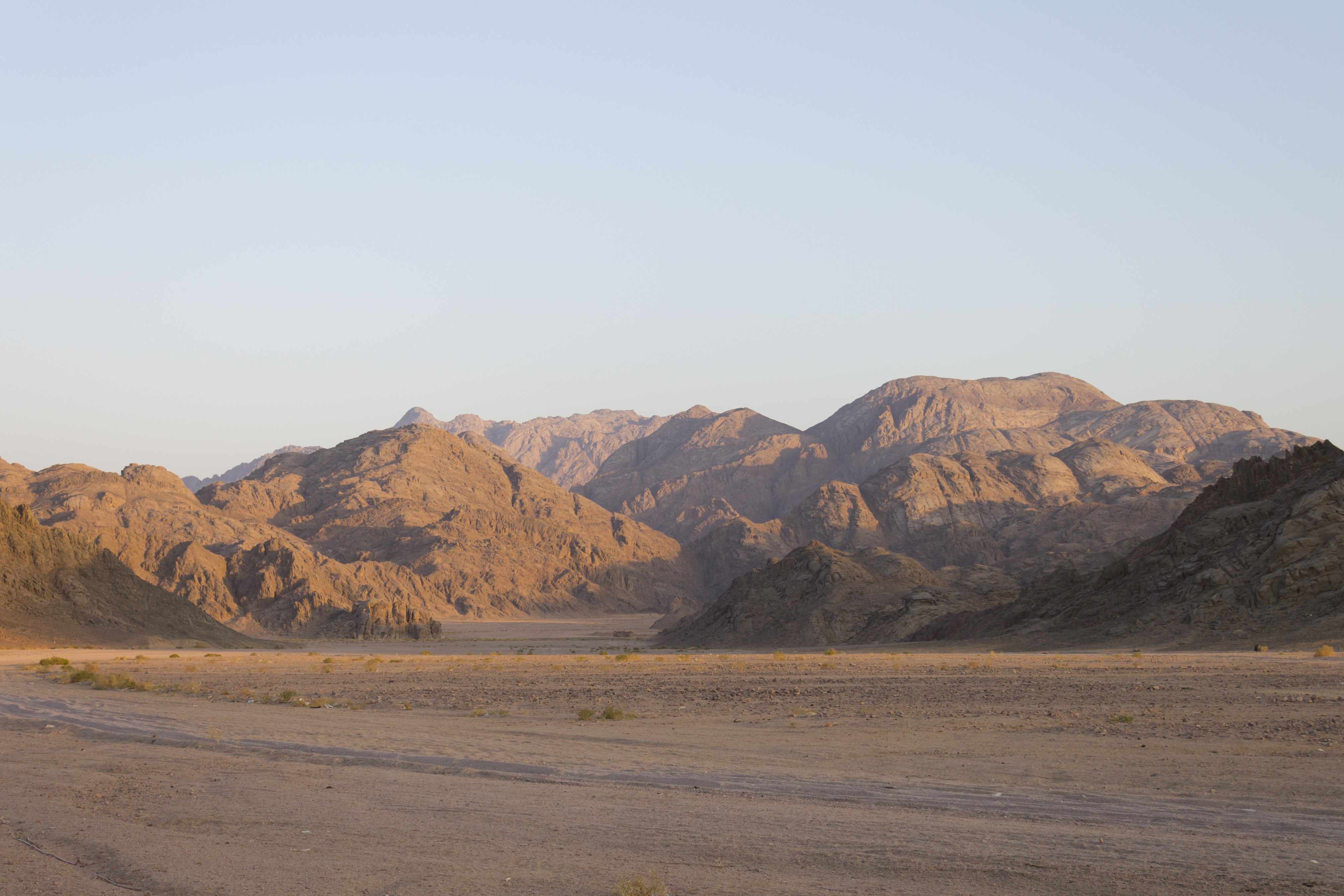 Hurghada (Egypt) desert mountains.
