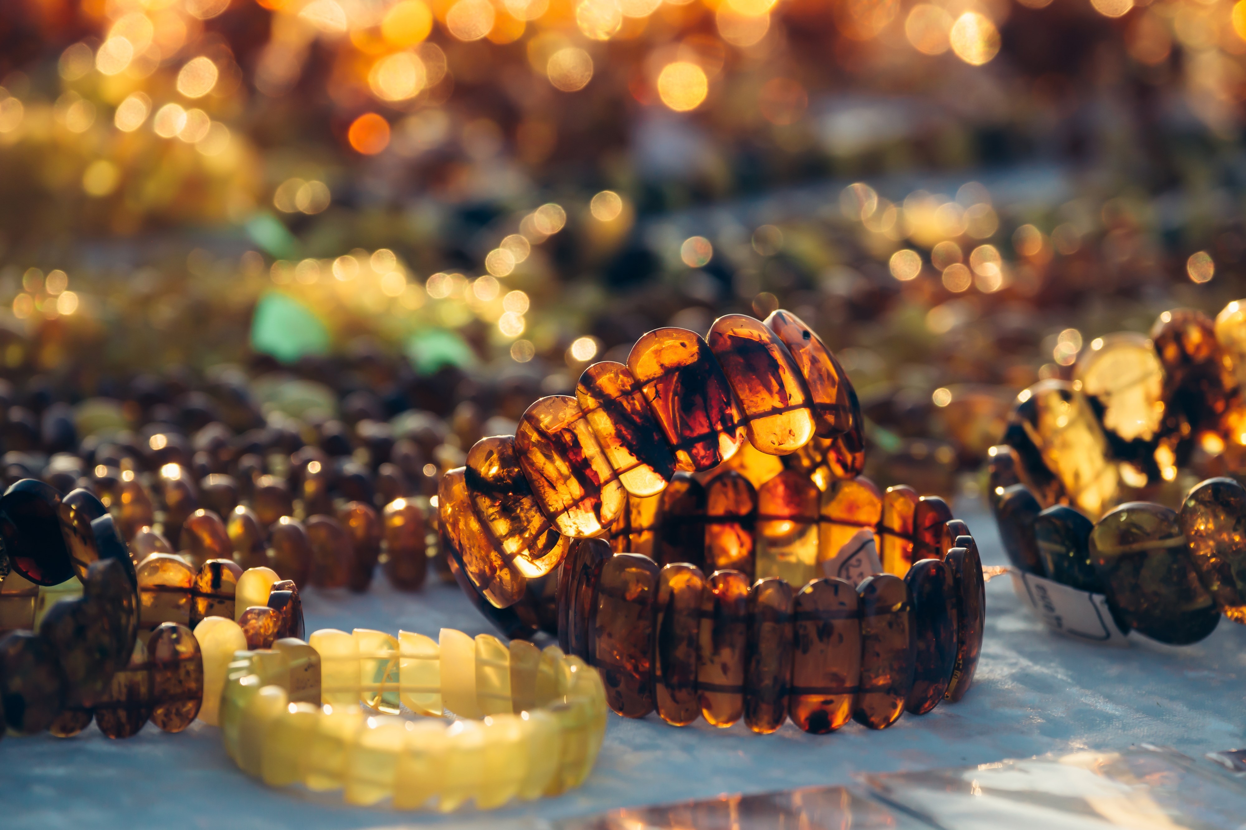 Amber jewels in the sun