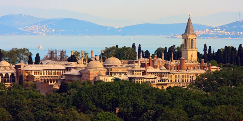 Topkapi Palace before Marmara sea, Istanbul, Turkey