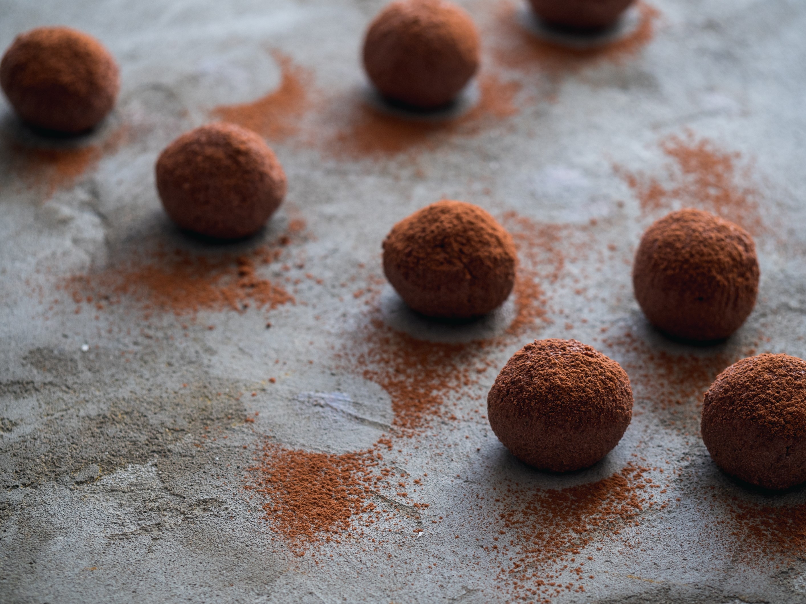 chocolate balls cocoa