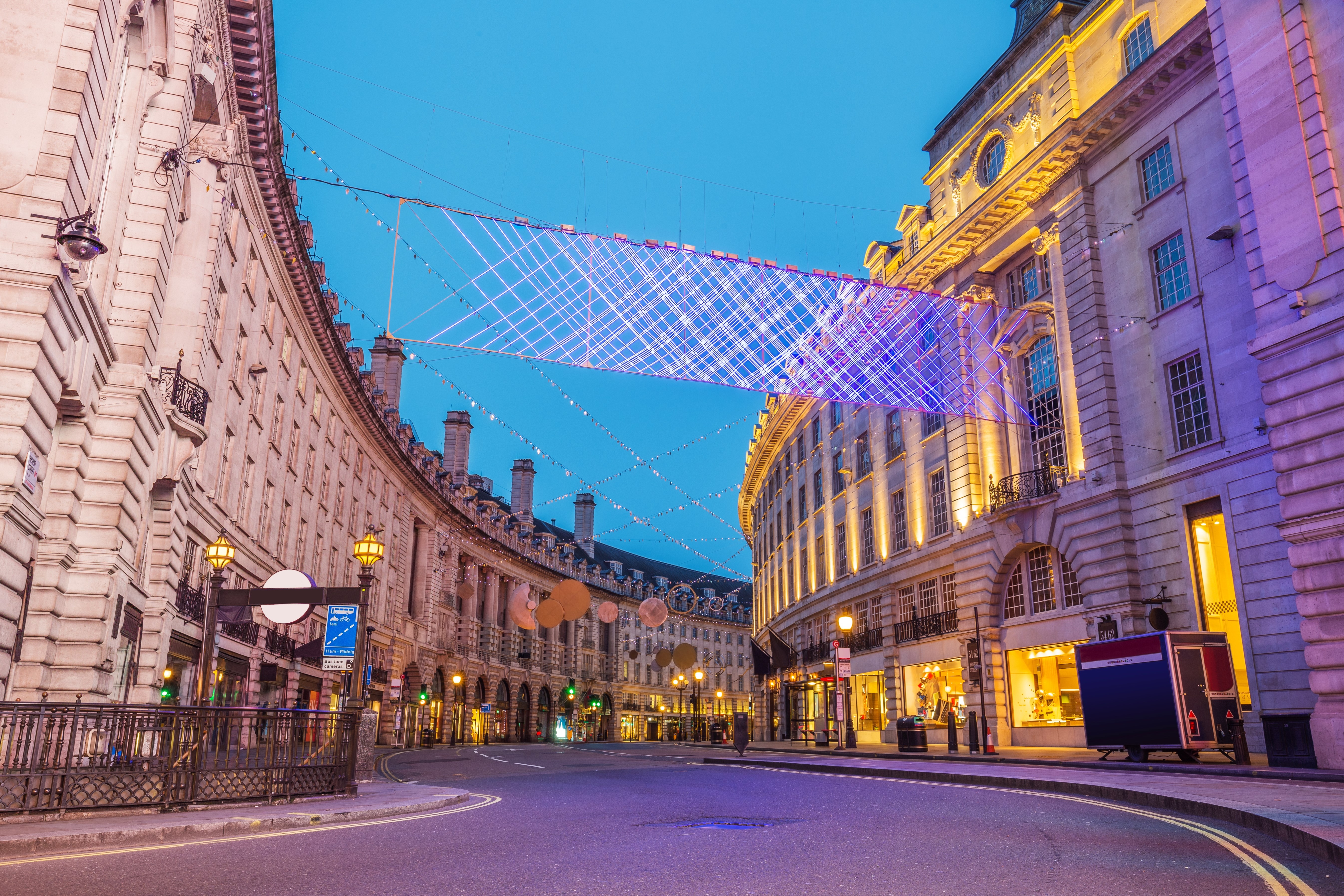 Regent Street on Christmas, London, the United Kingdom