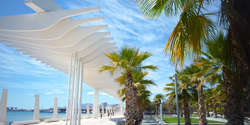 Malaga promenade