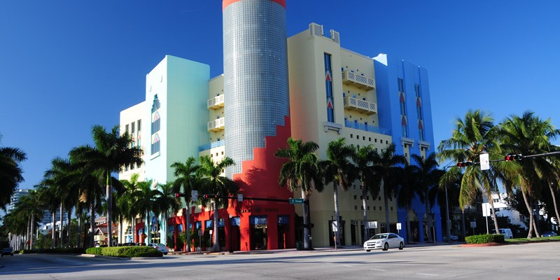 Morning vibes at Ocean Drive, Art Deco Historic District in Miami Beach, USA