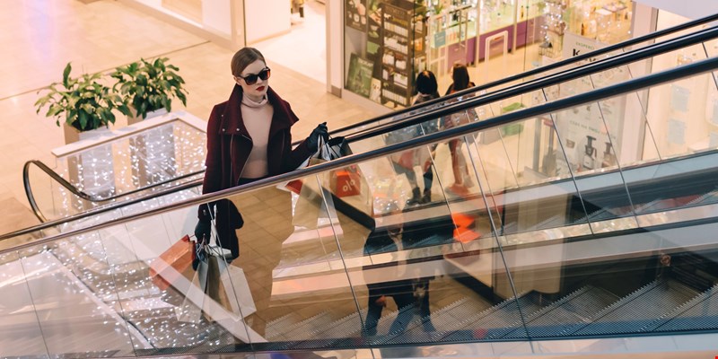 Young Female Customer Shopping