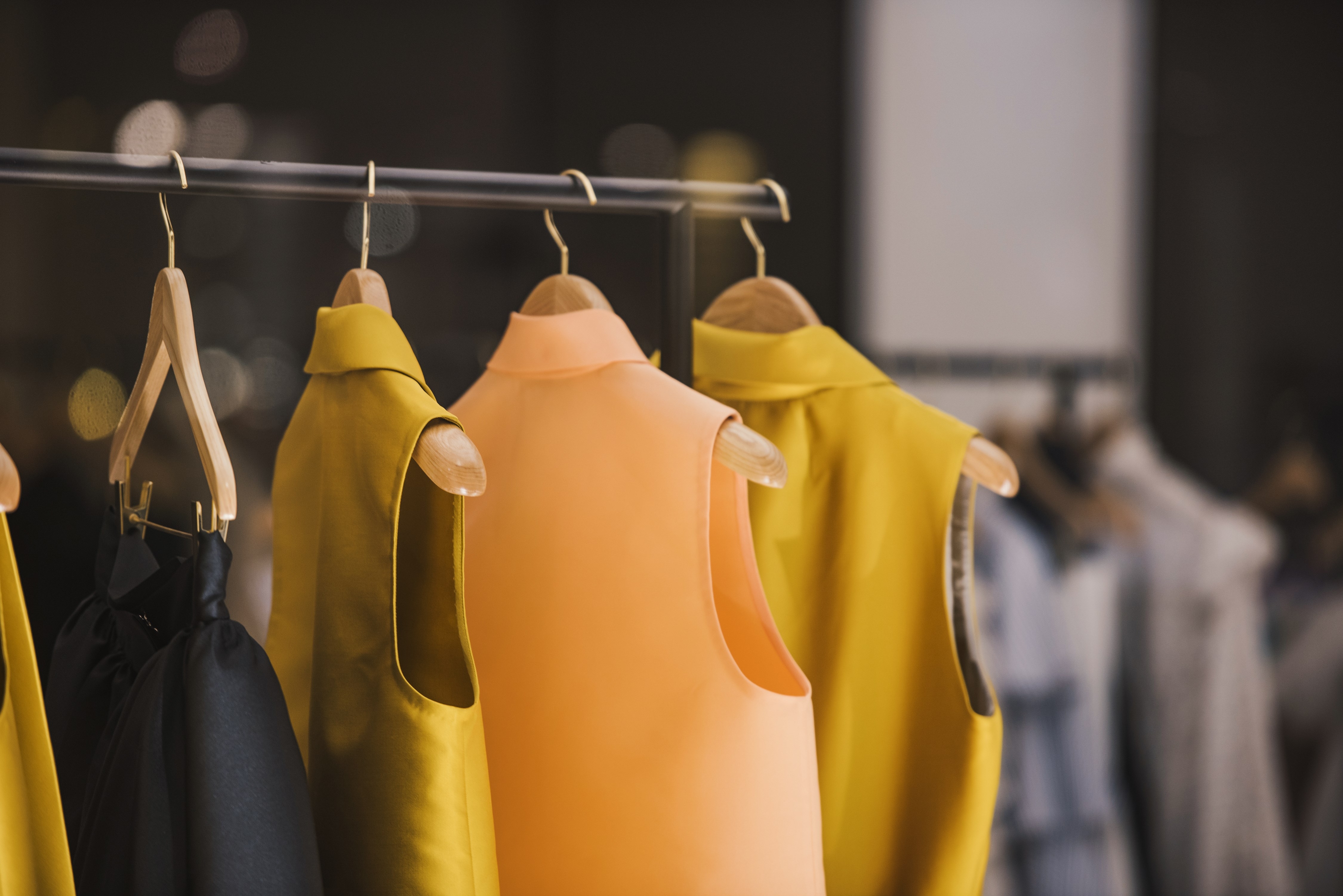Clothes in a boutique