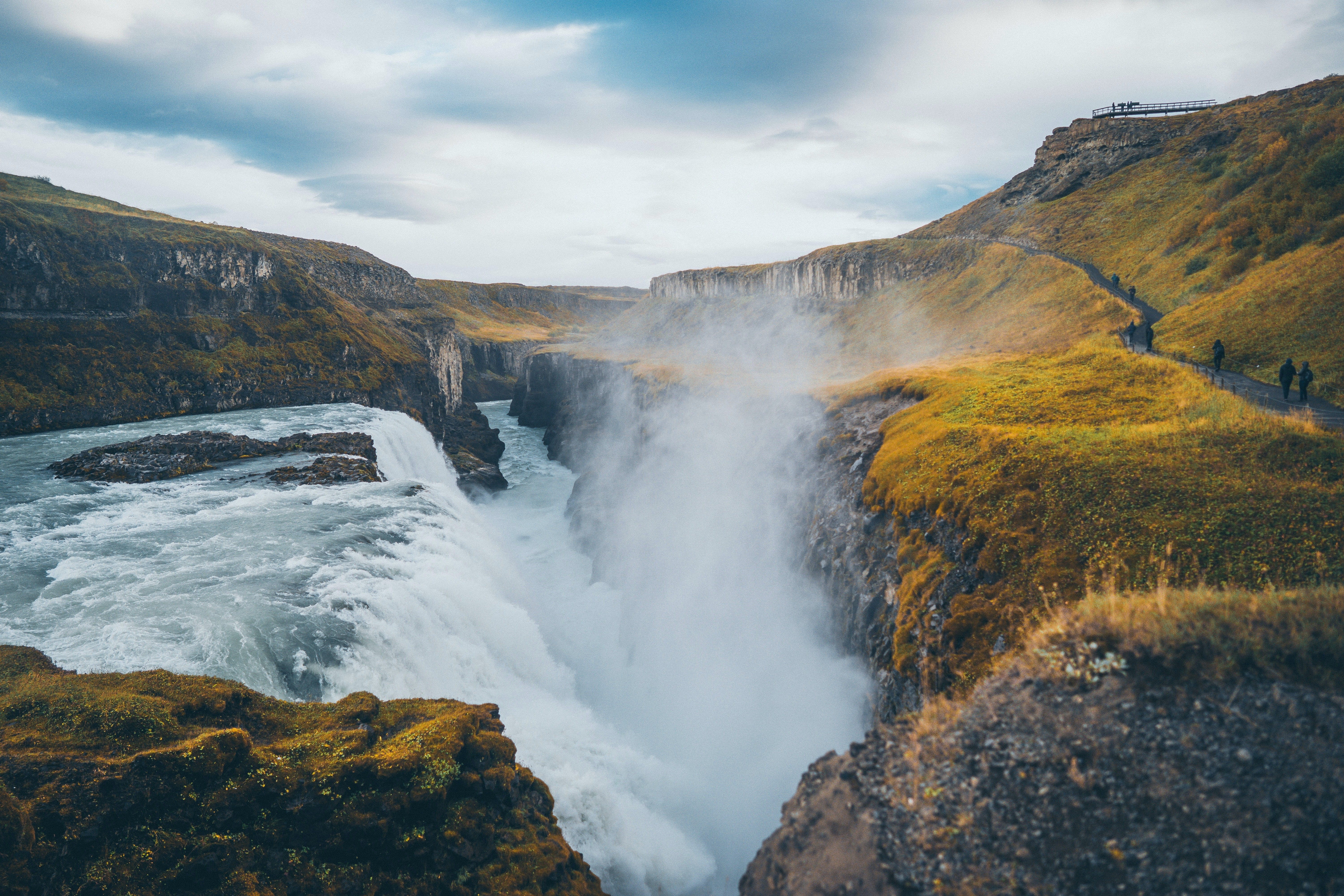 Gullfoss Waterfall in Iceland, Part of the Golden Circle