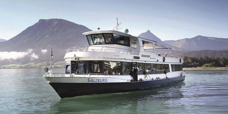 Ferry on the Lake Wolfgangsee, Austria