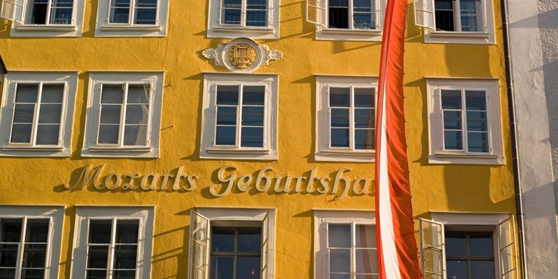Mozart's Birthplace in Salzburg, Austria