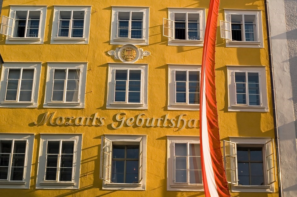 Mozart's Birthplace in Salzburg, Austria