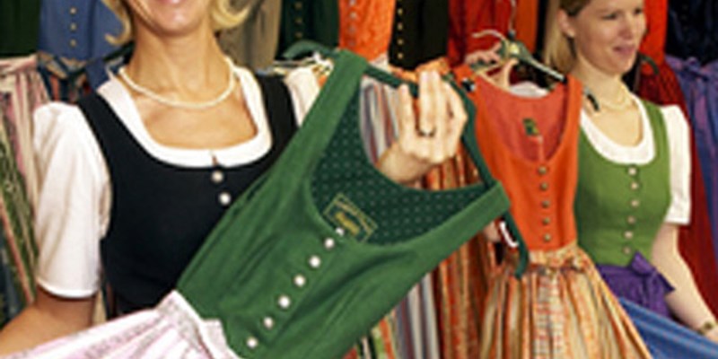 Traditional clothing store in Salzburg, Austria