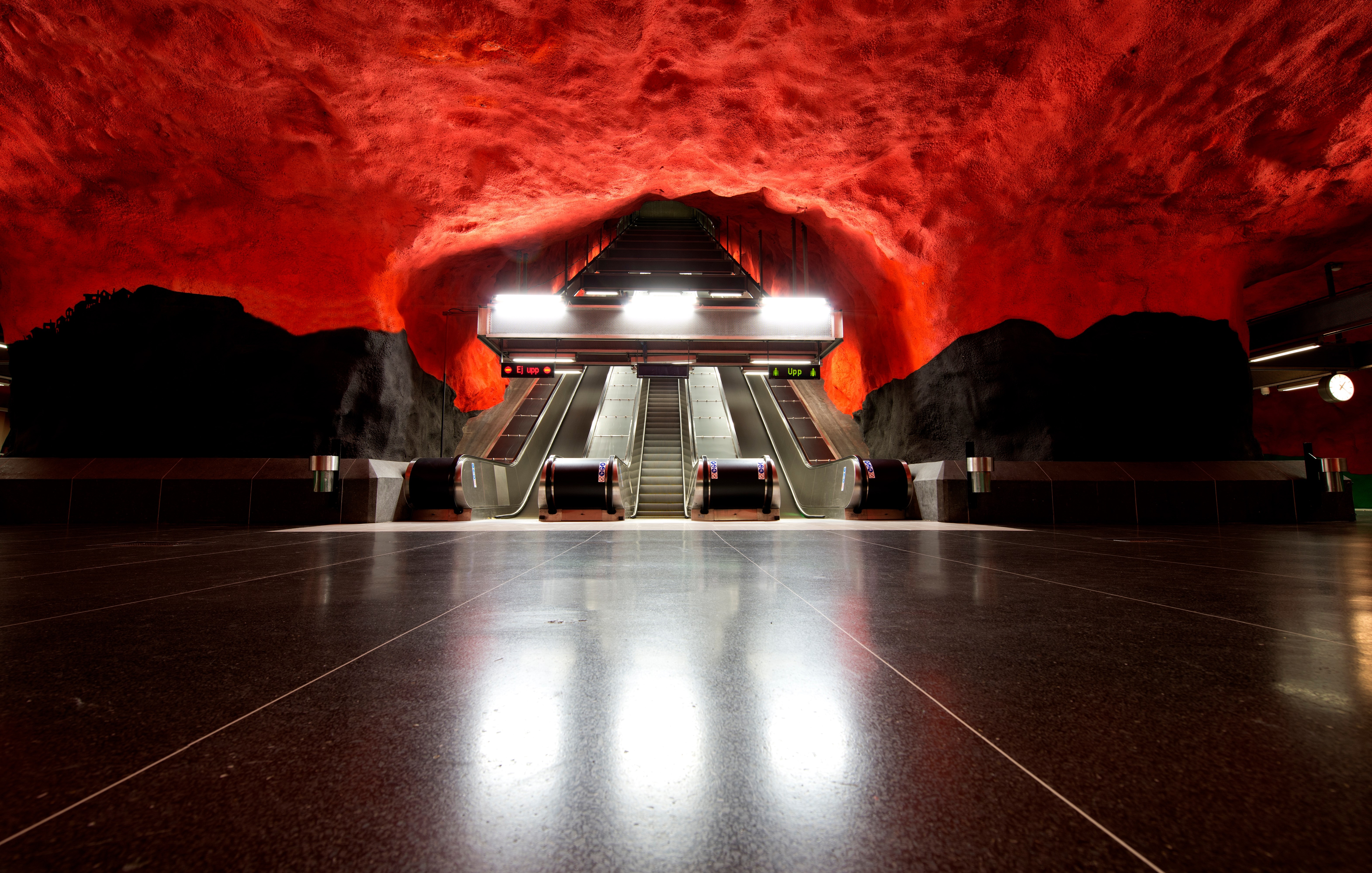 Solna centrum metro station - Stockholm, Sweden